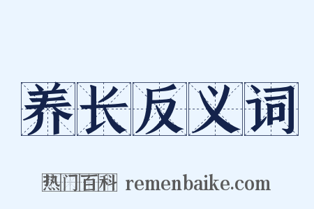 养长反义词是什么意思的图片
